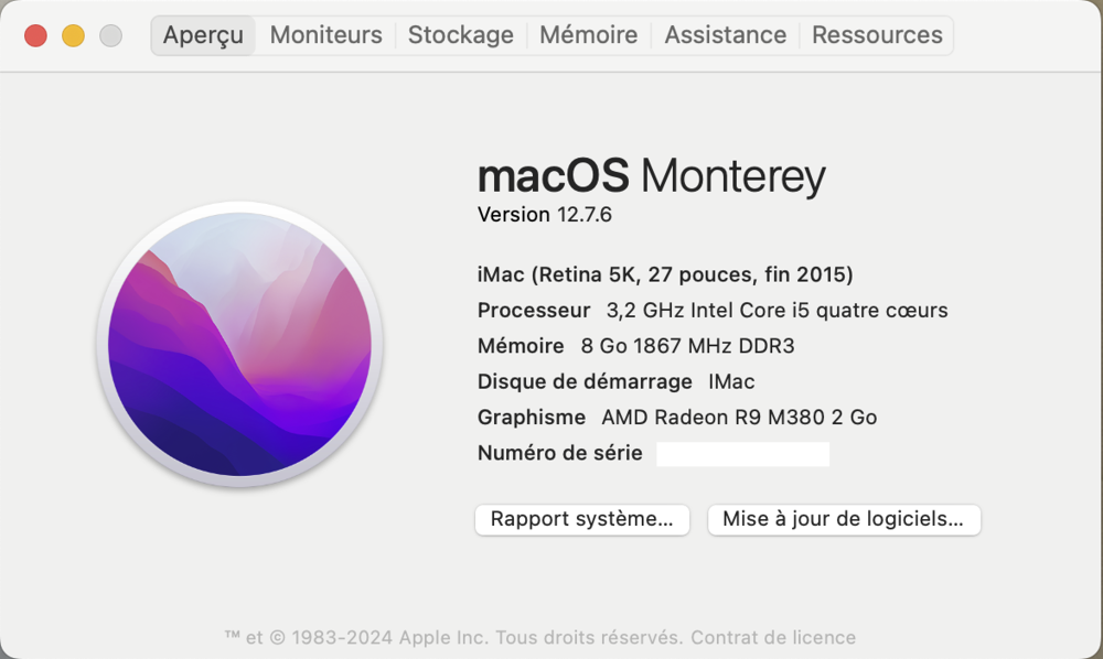 IMac 27 pouces Matériel informatique