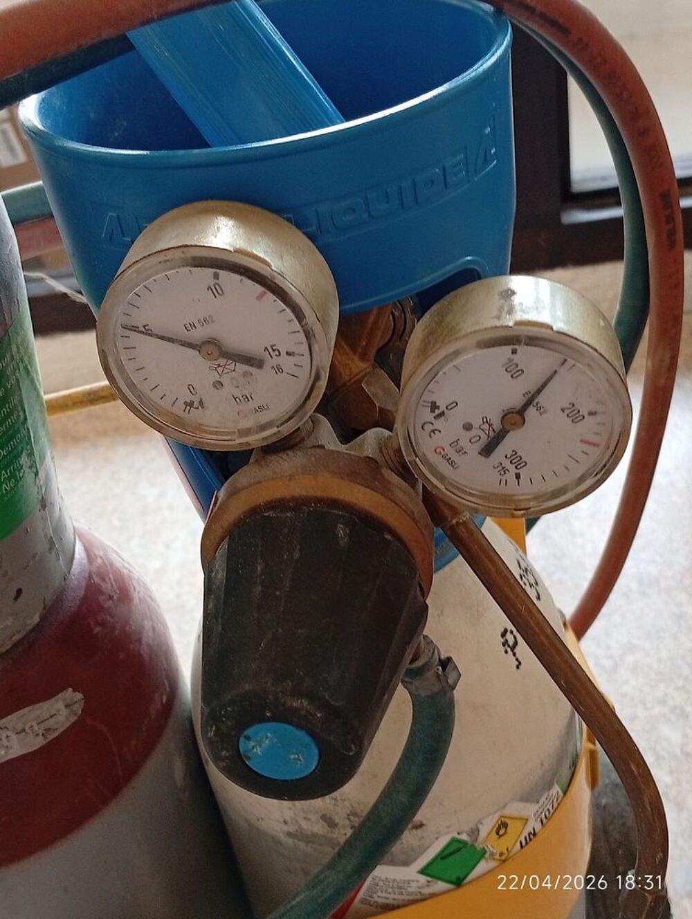Chariot soudure gaz avec d&eacute;tendeurs Bricolage