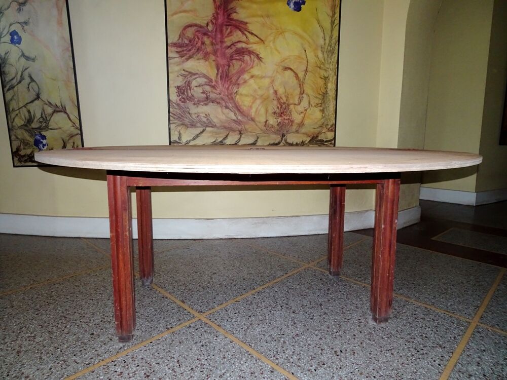 Table d'appoint ronde diam&egrave;tre 1m72 d&eacute;montable Meubles