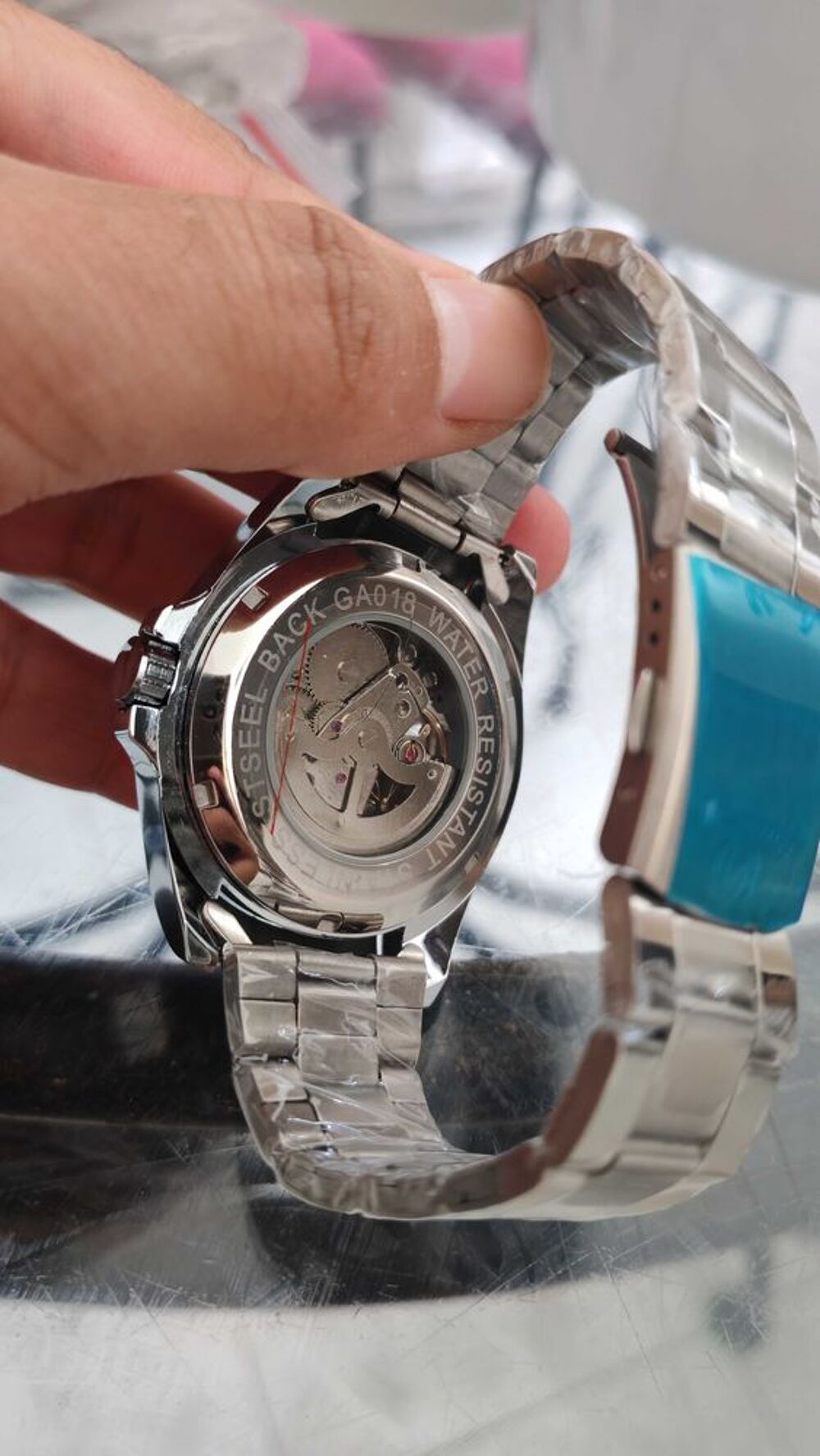 Montre automatique Gucamel GA018 €" Squelette €" Acier inoxydable €" Neuve Bijoux et montres