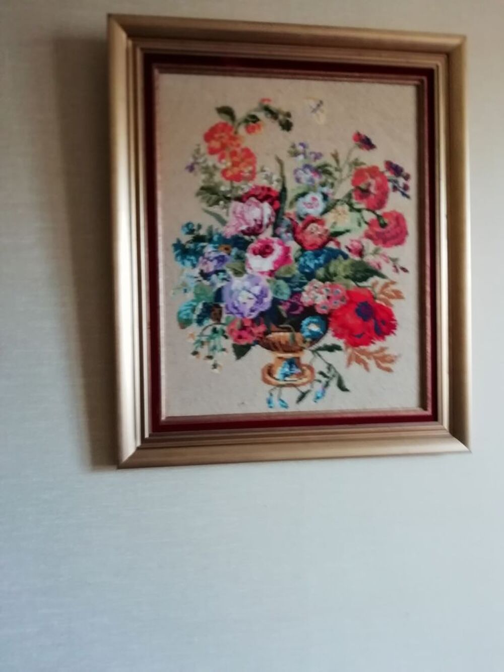 Tableau encadr&eacute; canevas Meubles