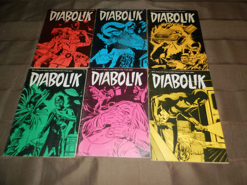 DIABOLOLIK 1-2-3-4-5-6 eo 1977 a 1978 broch&eacute; bon &eacute;tat = 75e Livres et BD