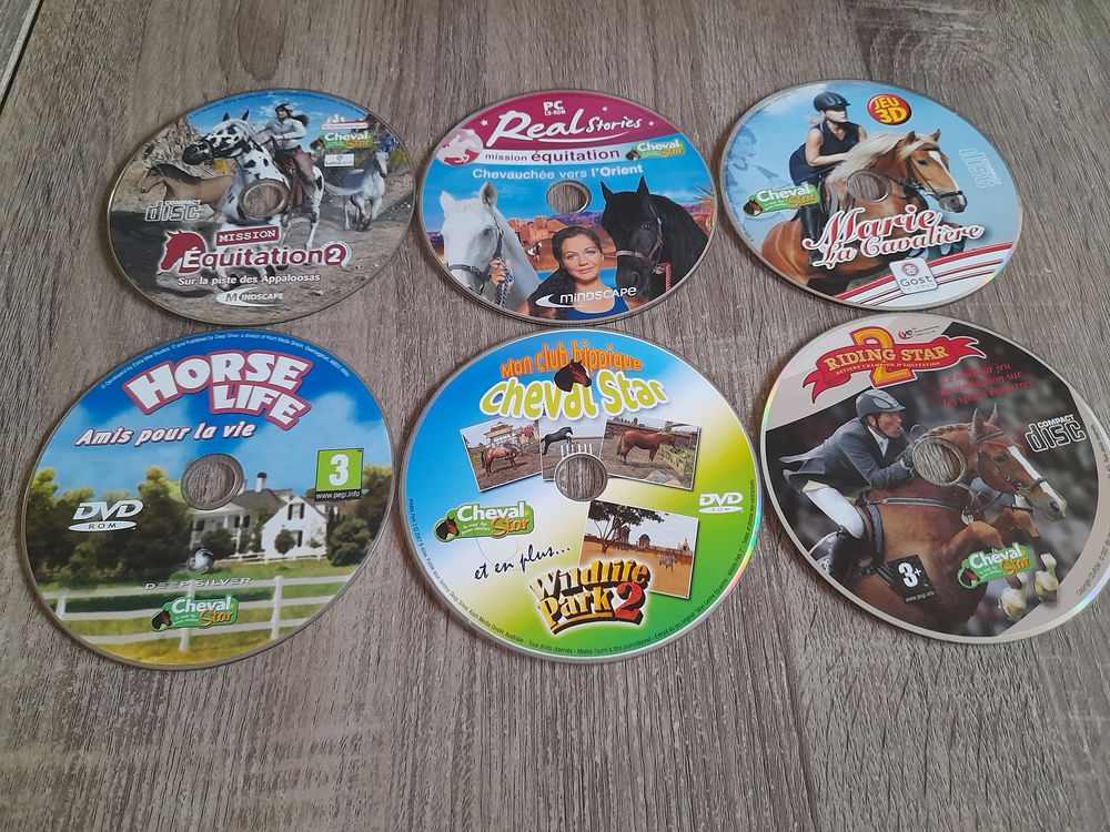 6 Jeux PC &quot;Cheval Star&quot; Consoles et jeux vidos