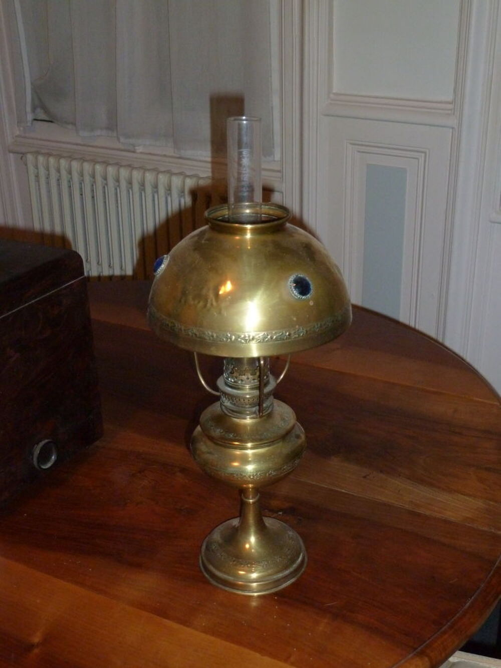  Lampe cuivre / Lanterne ancienne / Porcelaine Bavaria Décoration