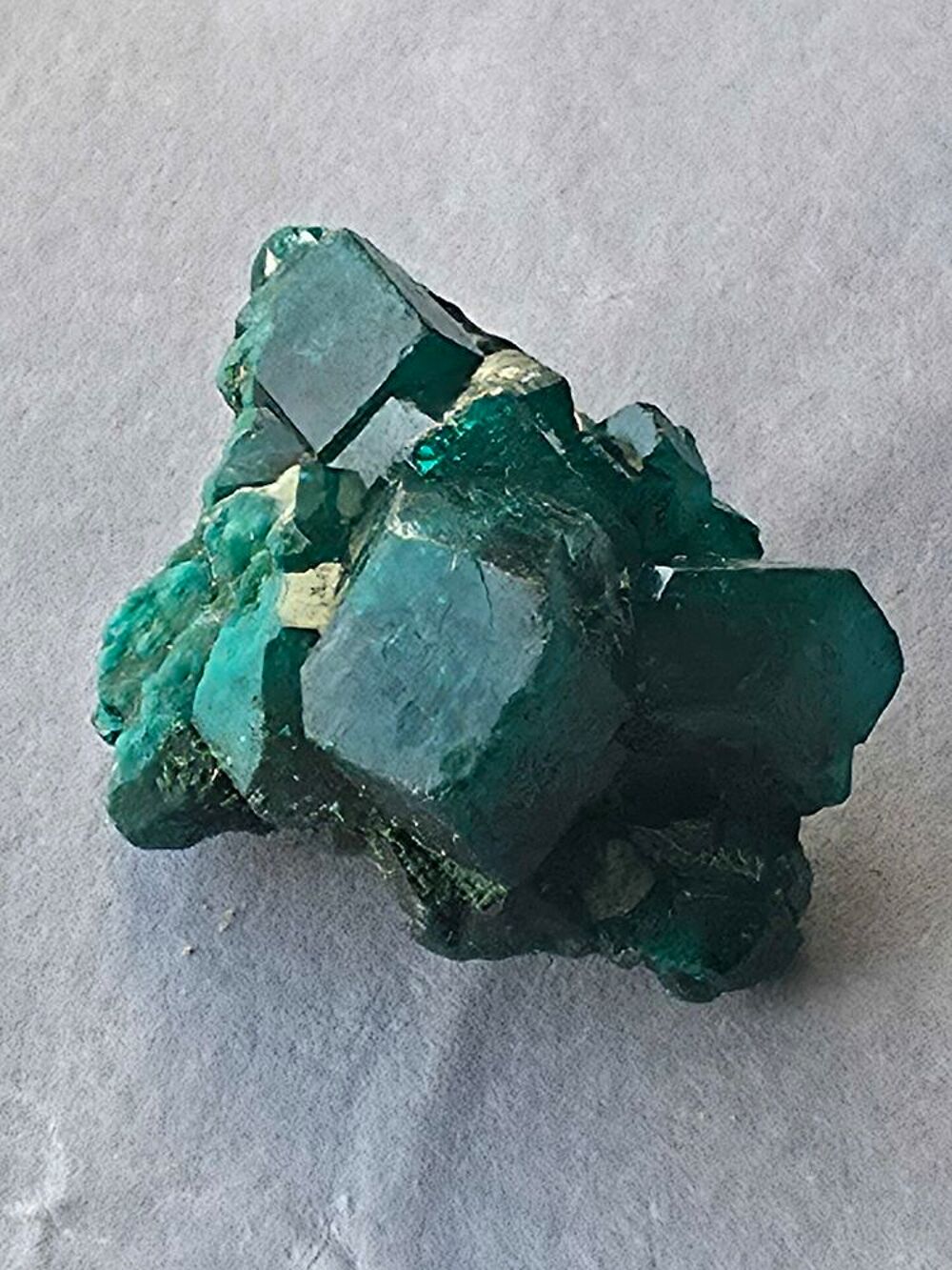Dioptase Brute du Katanga RDC 5g-Cristaux Vert Emeraude 