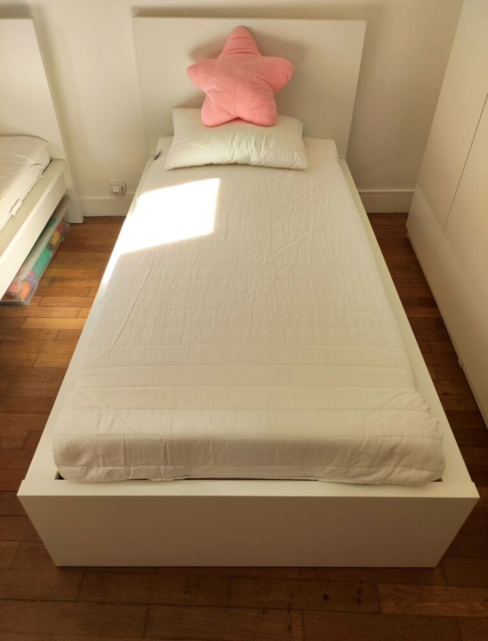 EXC. ETAT - Ensemble complet Lit 90x200/sommier/matelas Meubles