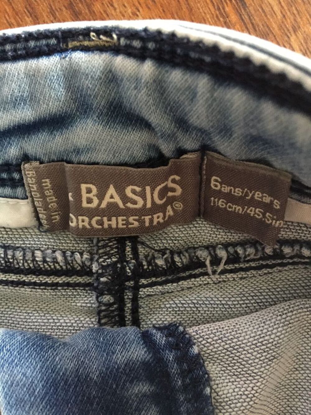 Short en jean enfant fille " Basics orchestra " Vêtements enfants