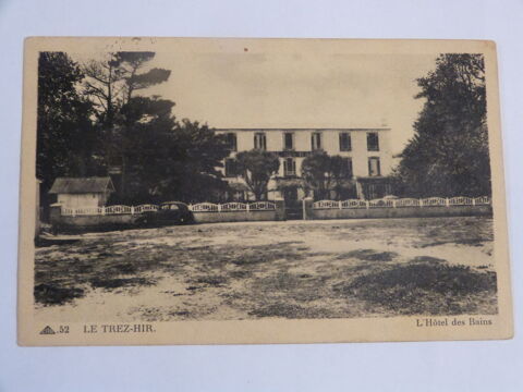 LE TREZ HIR  -  PLOUGONVELIN - L' HOTEL LES BAINS avec auto 5 Brest (29)