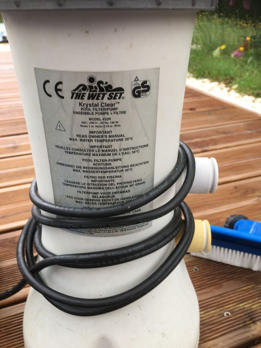 Ensemble Pompe filtres pour piscine Jardin