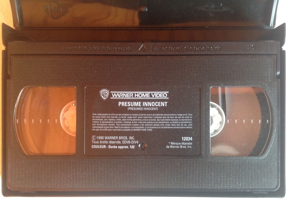 PRESUME INNOCENT HARRISON FORD K7 VIDEO Envoi possible DVD et blu-ray