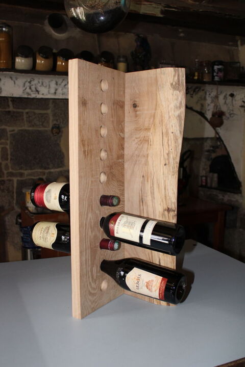 Etagère à vin ouverte 15 casiers bois massif - RETIF