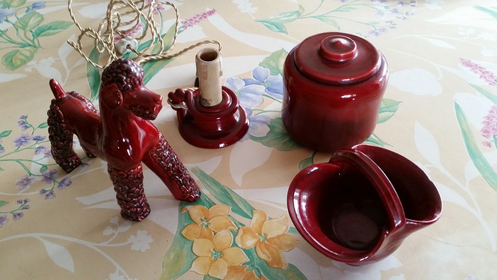 Ensemble ceramique 4 pieces decoratives Décoration
