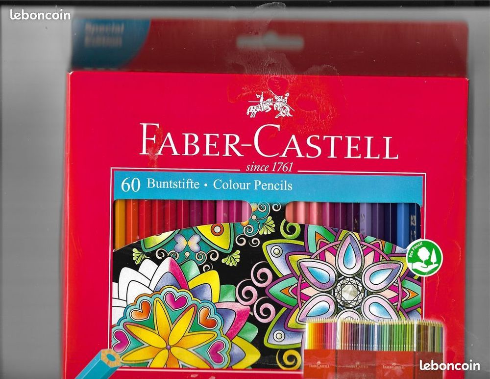 ETUI DE 60 CRAYONS DE COULEUR FABER CASTELL Jeux / jouets
