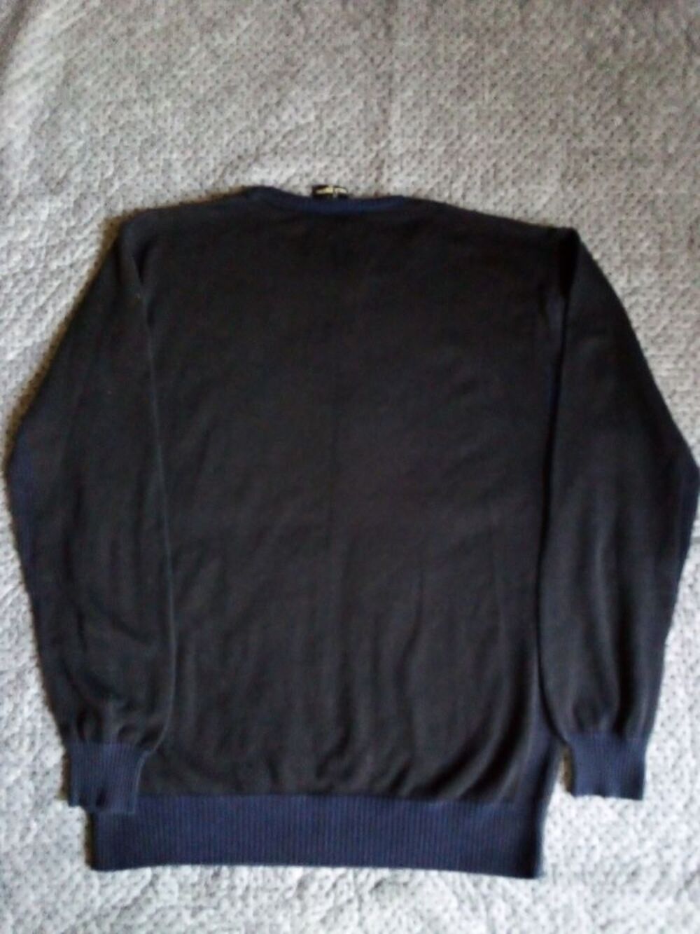 Pull homme bleu marine &agrave; motifs Vêtements