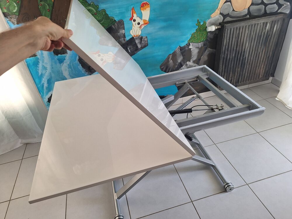 [] Table extensible 70x110 / 110x140, hauteur ajustabl Meubles