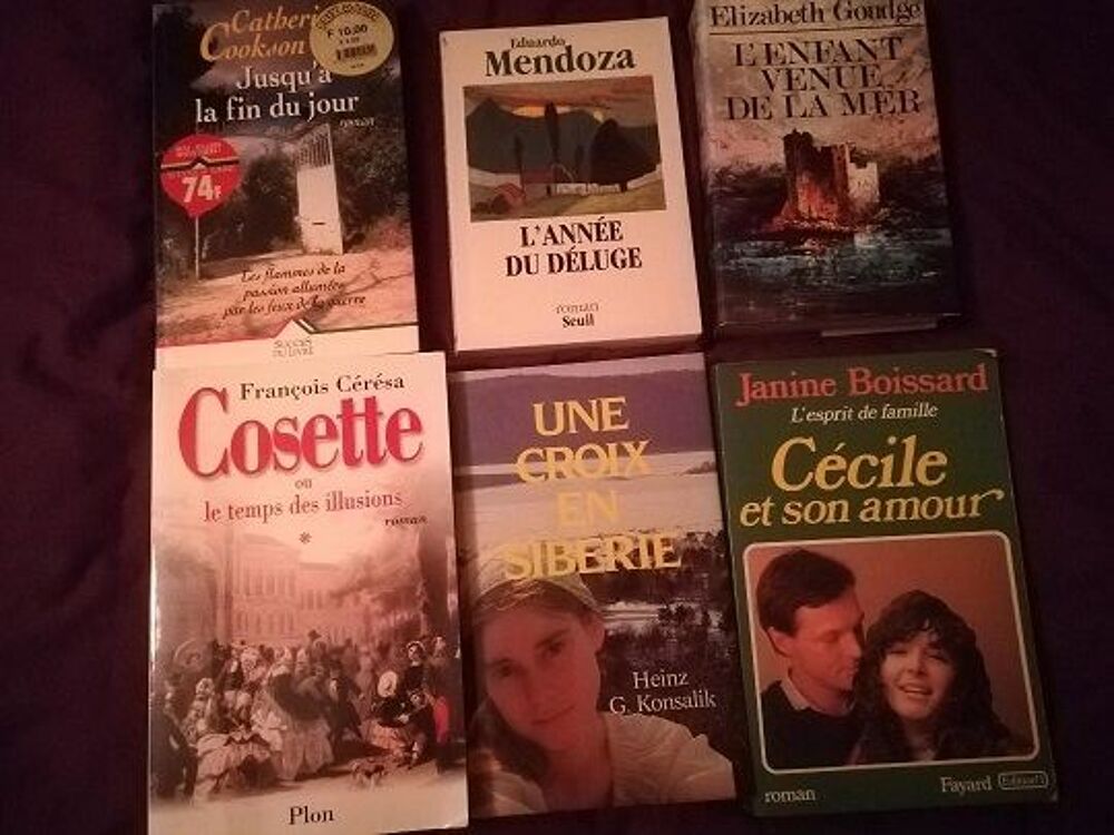 Lot 6 romans Livres et BD