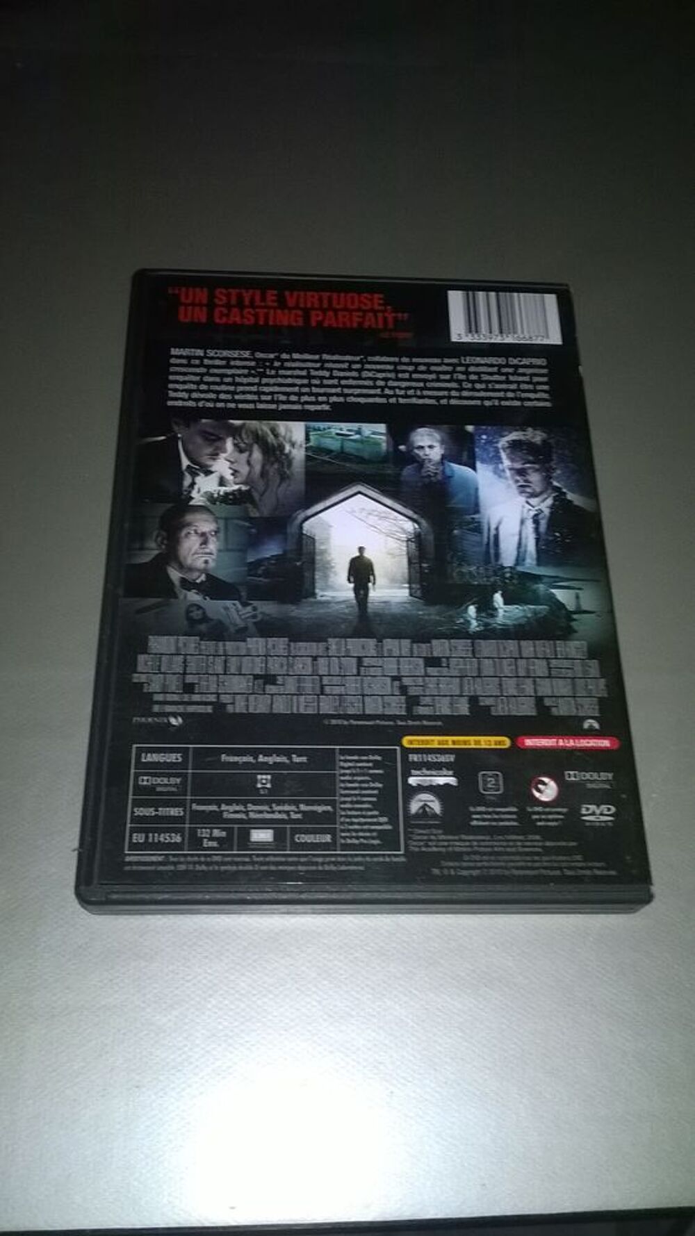 DVD Shutter island 
2010 DVD et blu-ray