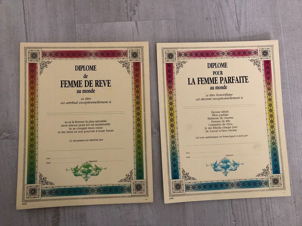 dipl&ocirc;mes &agrave; personnaliser NEUFS Livres et BD