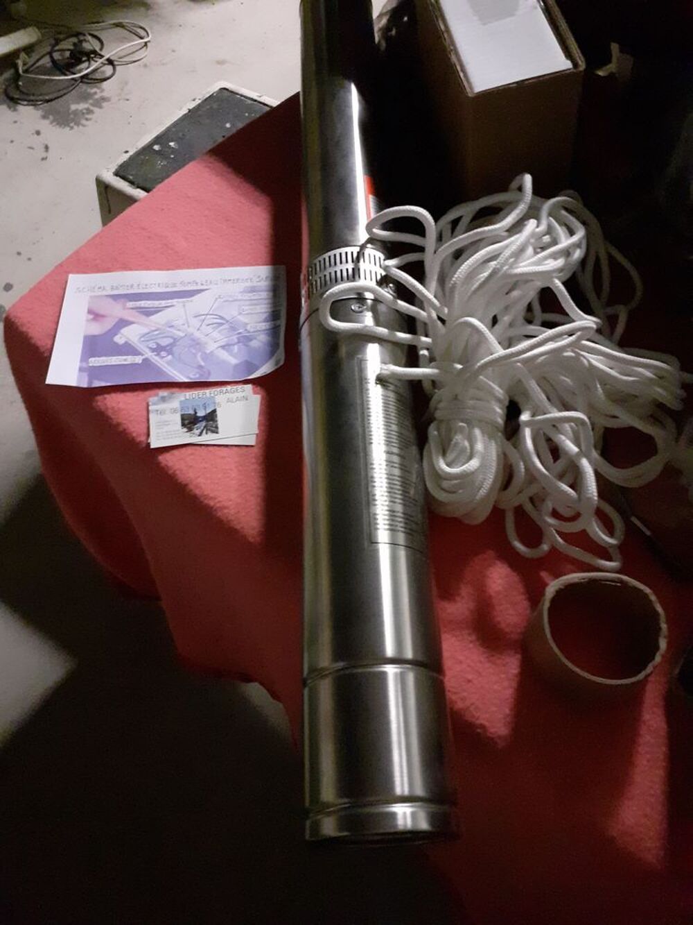 POMPE &agrave; EAU IMMERG&Eacute;E neuve 1.1KW 219euros Bricolage