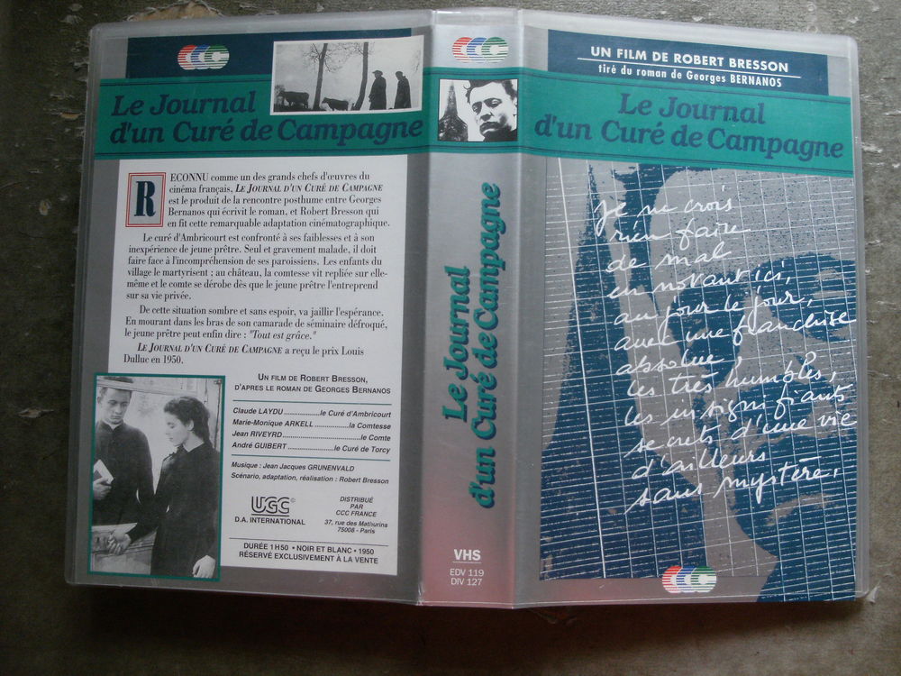 Rare film : " Le journal d'un cure de campagne " DVD et blu-ray