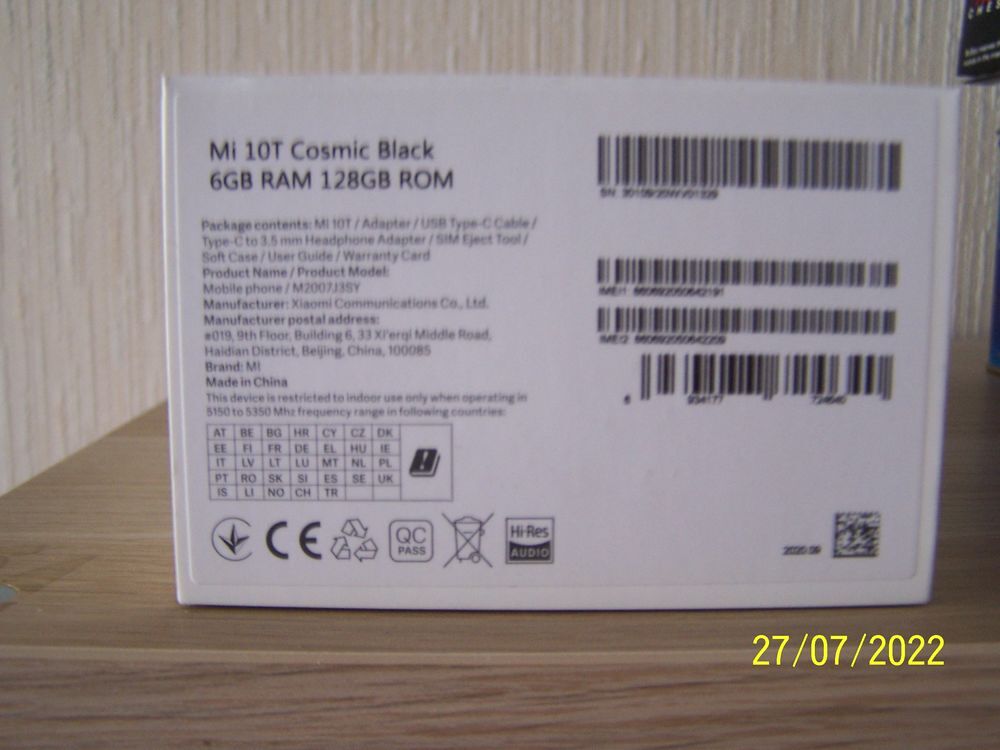 SMARTPHONE MI 10T COSMIC BLACK 5 G NEUF Téléphones et tablettes