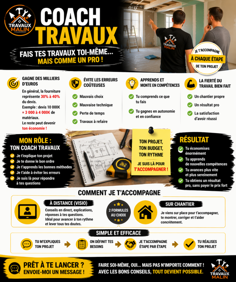 Devis travaux, coaching, outils et r&eacute;alisation compl&egrave;te 0 38000 Grenoble