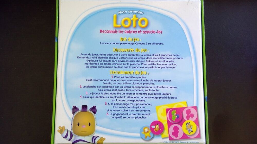 COTOONS LE LOTO DES OMBRES
Jeux / jouets