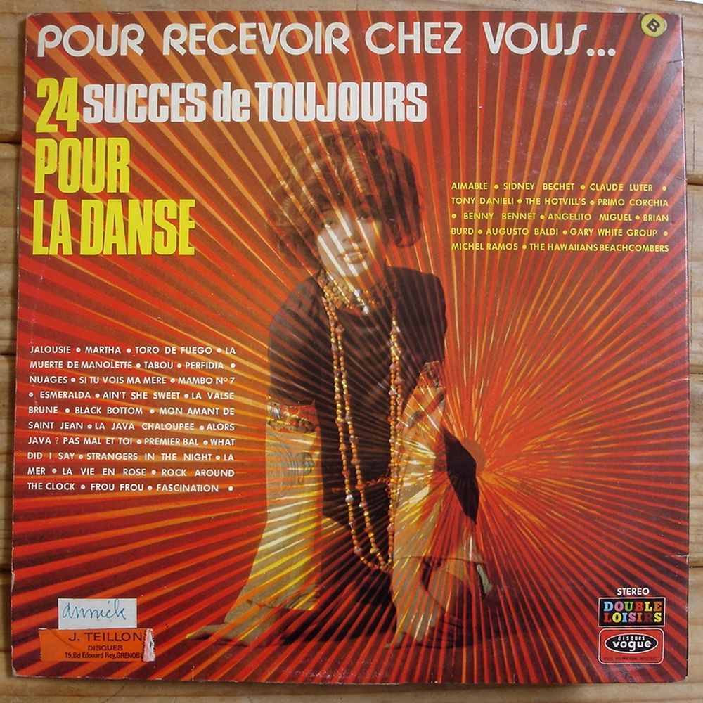 24 SUCC&Egrave;S DE TOUJOURS POUR LA DANSE - 2 x LP - 1971 CD et vinyles