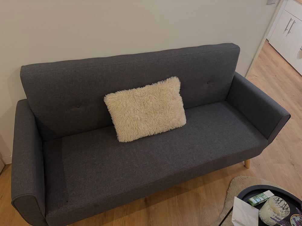 Canap&eacute; clic-clac IKEA gris fonc&eacute;, convertible 2 places Meubles
