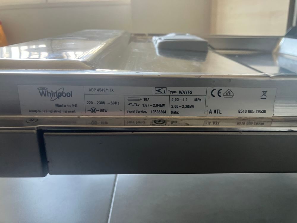 lave vaisselle whirlpool pour pi&egrave;ces Electroménager