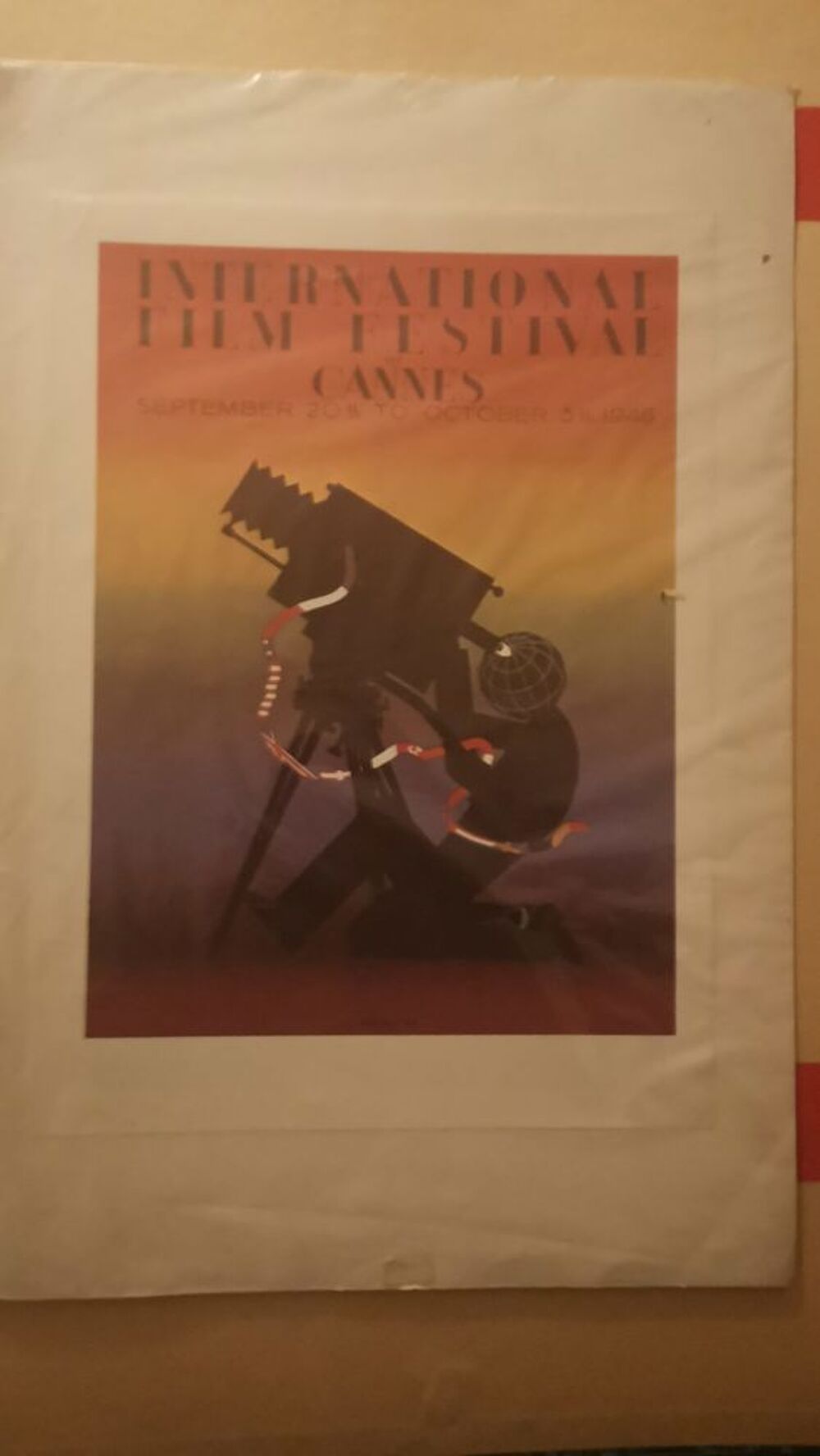 Affiche rare du festival de Cannes 