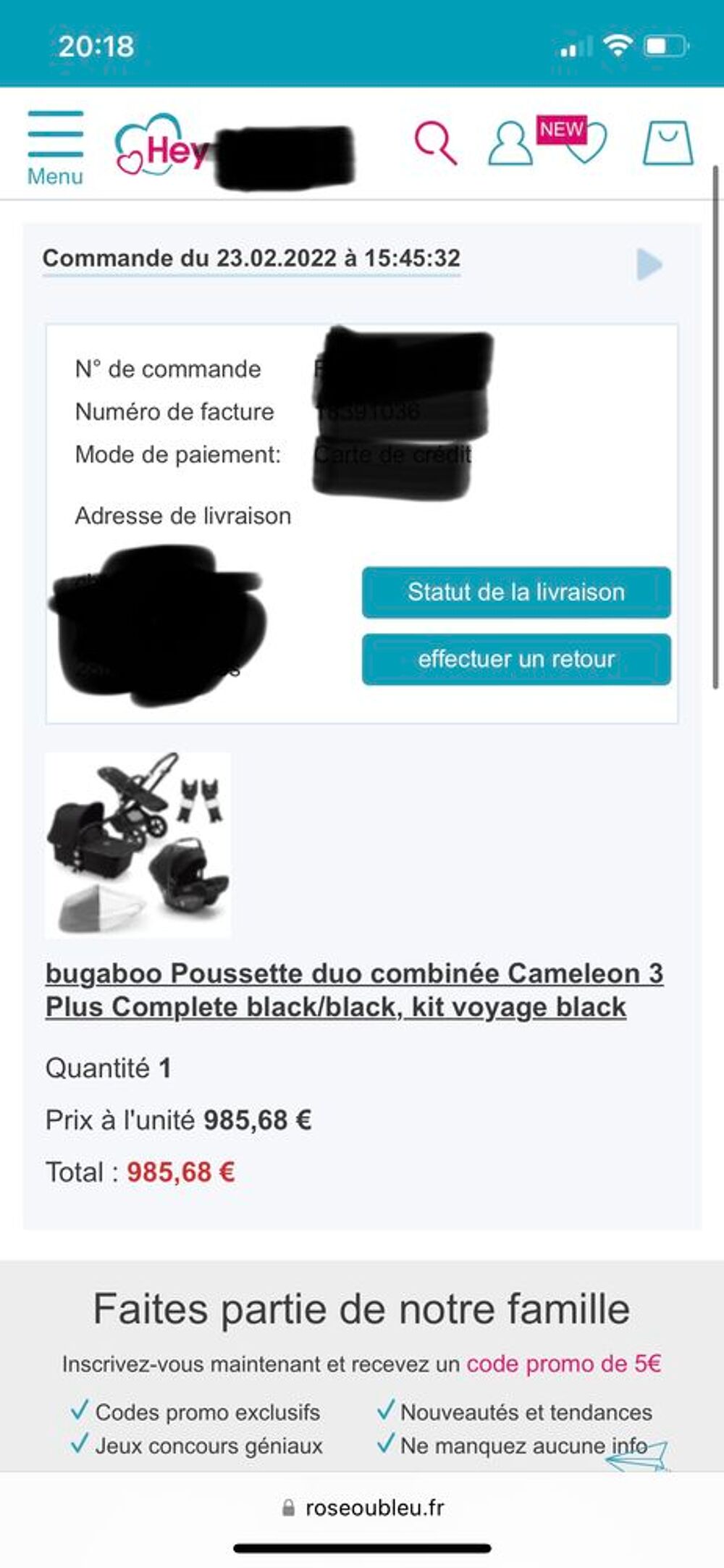 Poussette bugaboo cam&eacute;l&eacute;on 3 Puériculture