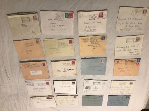 Lot de 32 correspondances de 1951  1975 15 Mottier (38)