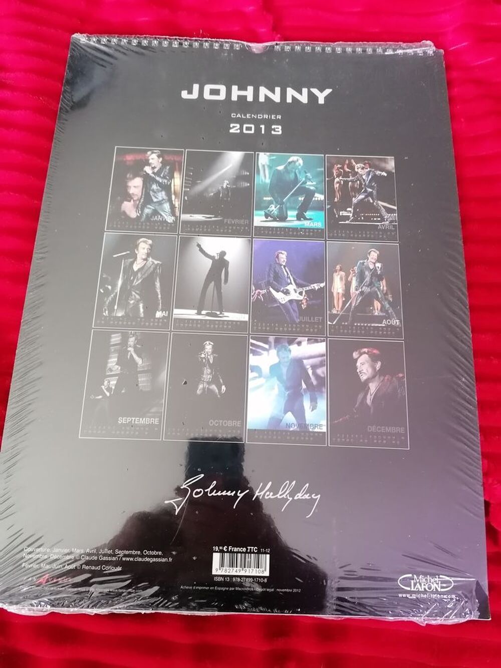 Calendrier Johnny Hallyday 2013 