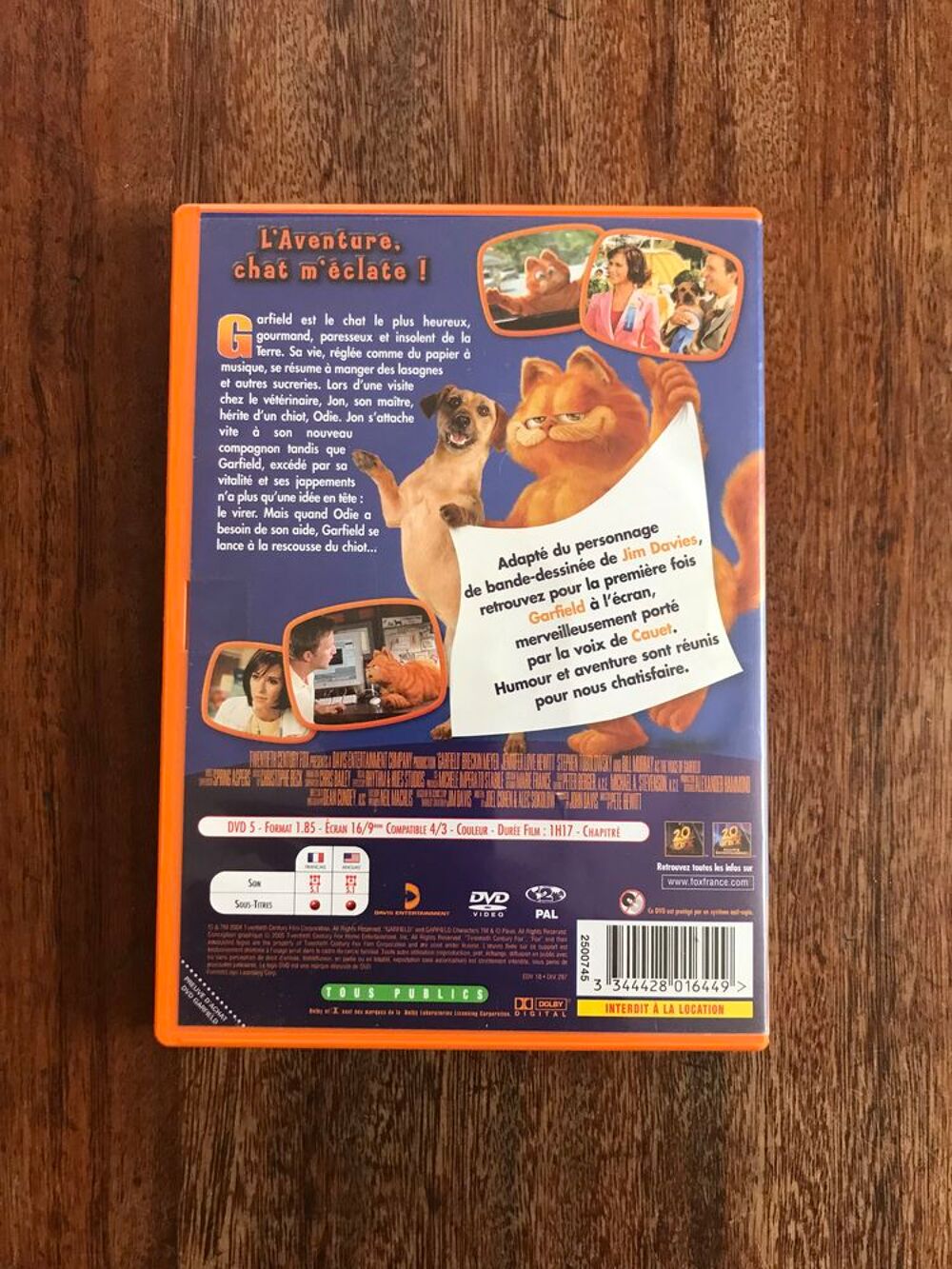 DVD &quot; Garfield le film &quot; DVD et blu-ray