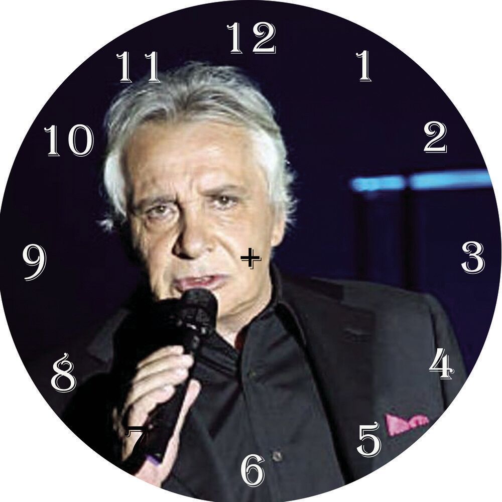 HORLOGE MICHEL SARDOU DIAMETRE 20 CM 
VERRE ET PLASTIQUE 1 Bijoux et montres