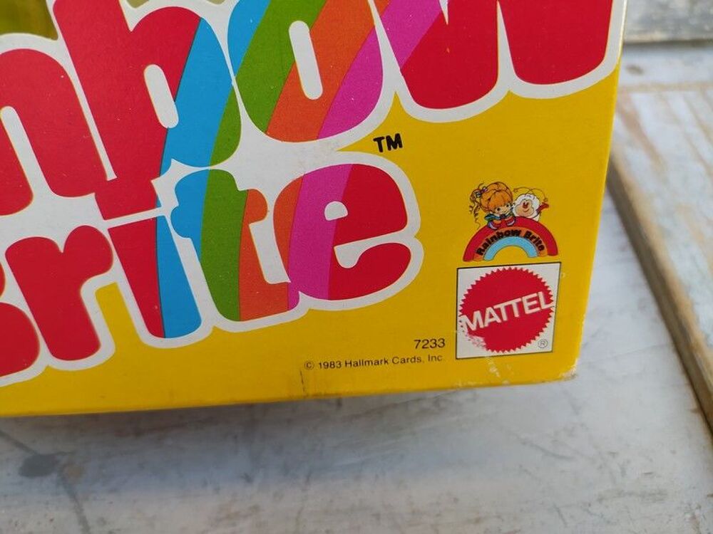 Jouet Vintage Poup&eacute;e Rainbow Brite Blondine 1983 