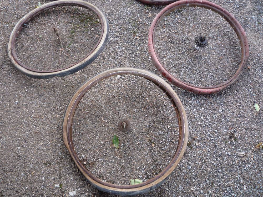 Roue de v&eacute;lo ancienne Bricolage