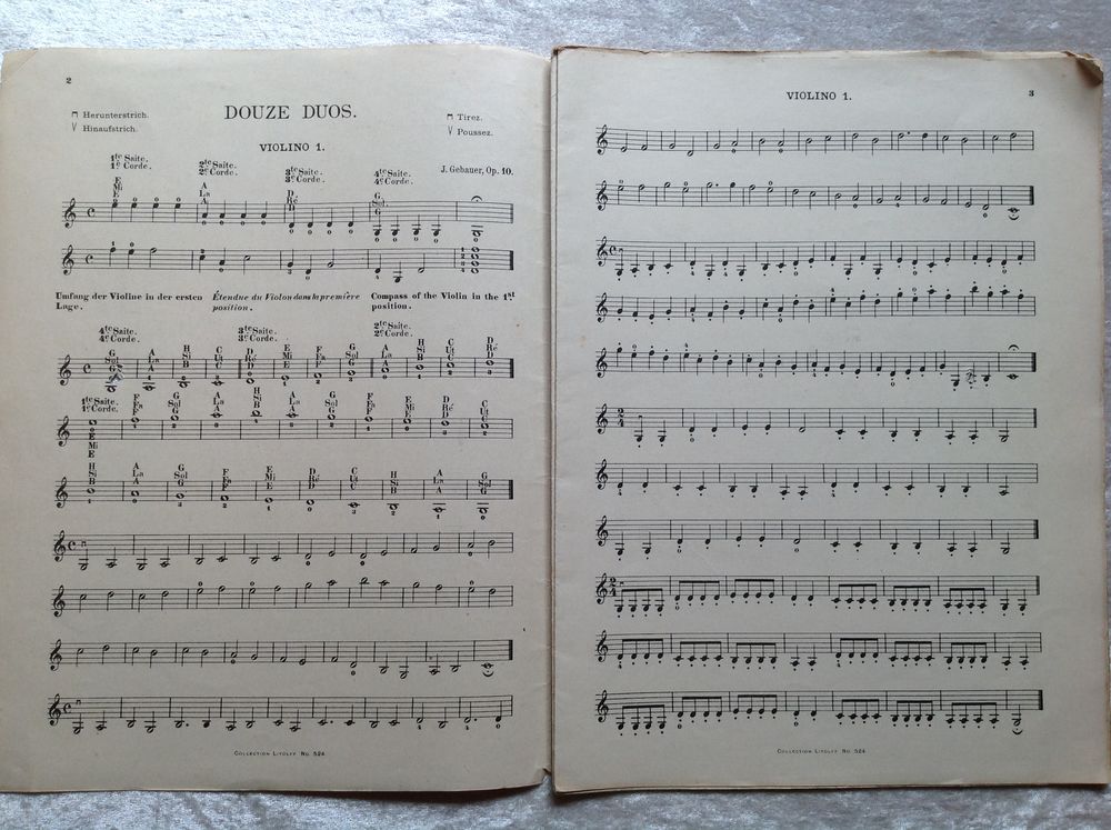 PARTITION ANCIENNE COLLECTION LITOLFF GEBAUER 32P Envoi poss Instruments de musique