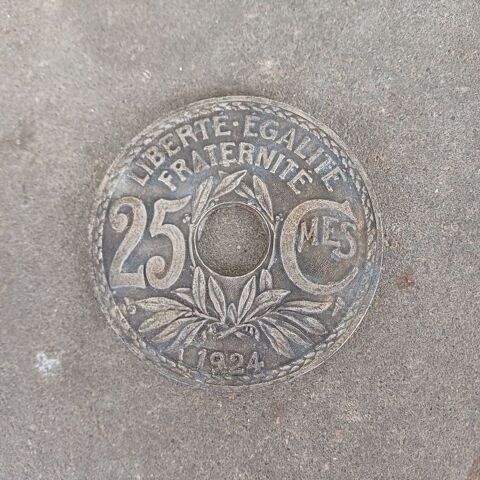 madaille 25 centimes 1924 1 Rethel (08)