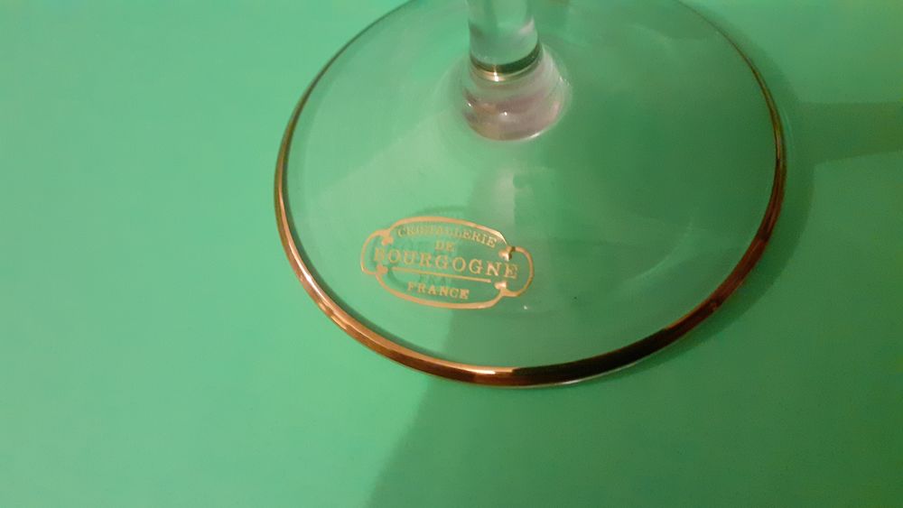 Un verre Cristal de Bourgogne Décoration