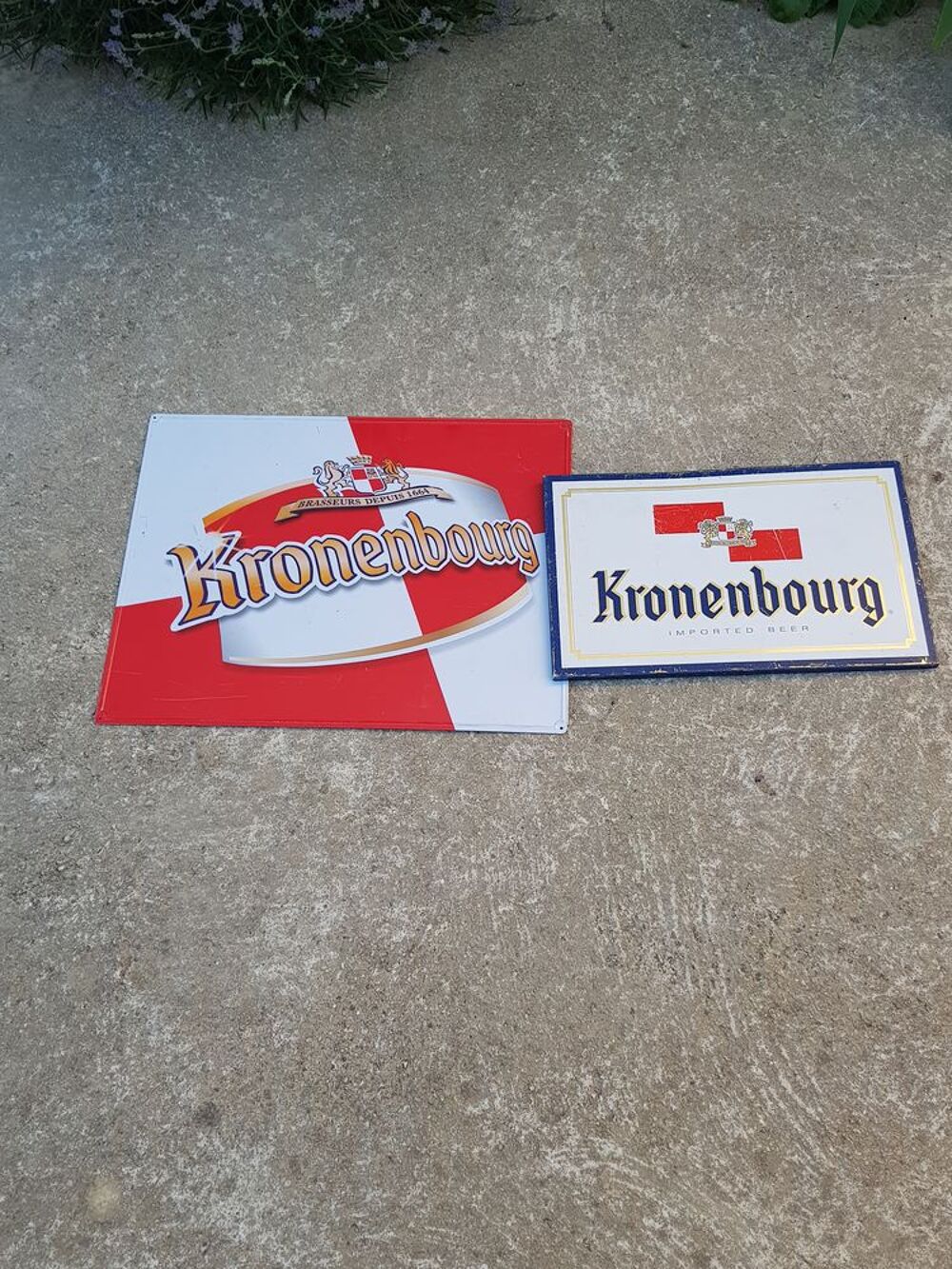 Plaque tole kronenbourg Décoration