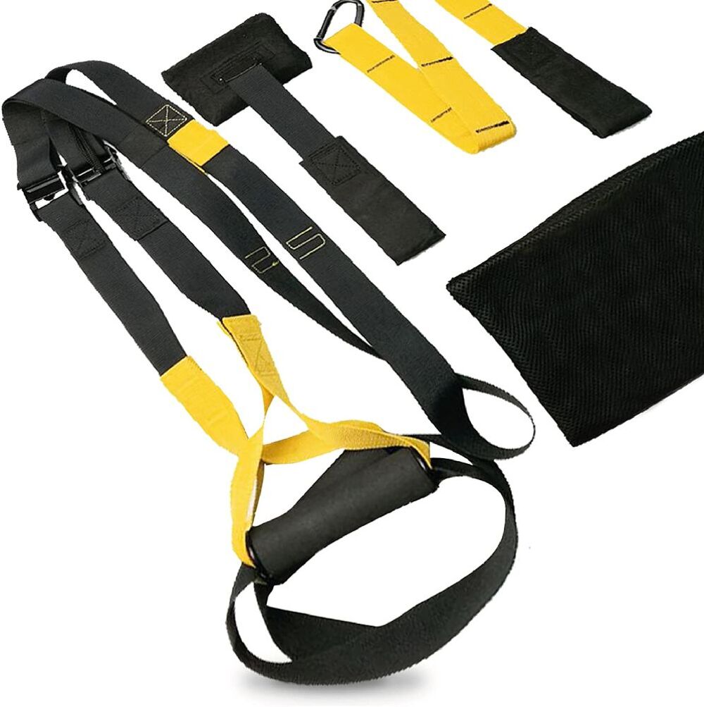 JOWY Suspension Trainer avec sangles r&eacute;glables Sports
