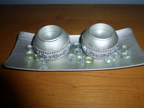 2 PORTE BOUGIES et un PLATEAU argents neufs 5 Doussard (74)