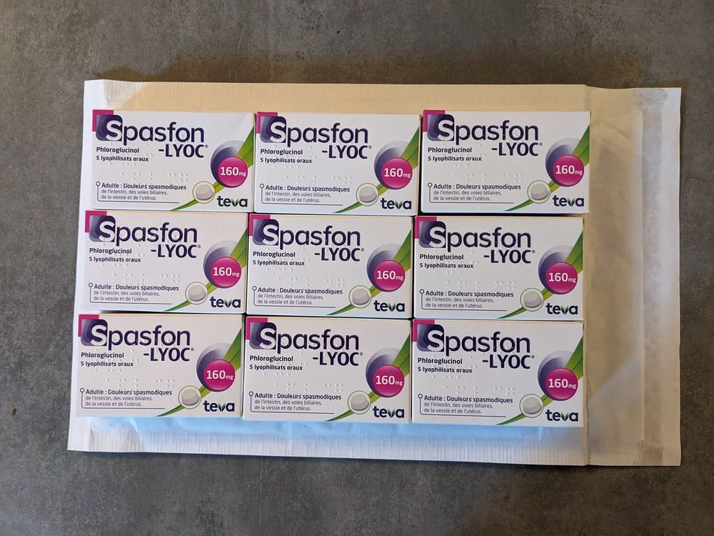9x Spasfon Lyoc 160 mg antispasmodique
9 bo&icirc;tes de comprim&eacute;s Bricolage