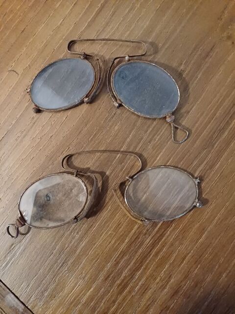 PAIRE DE LORGNONS PINCE NEZ FIN XIXme 35 Uzs (30)