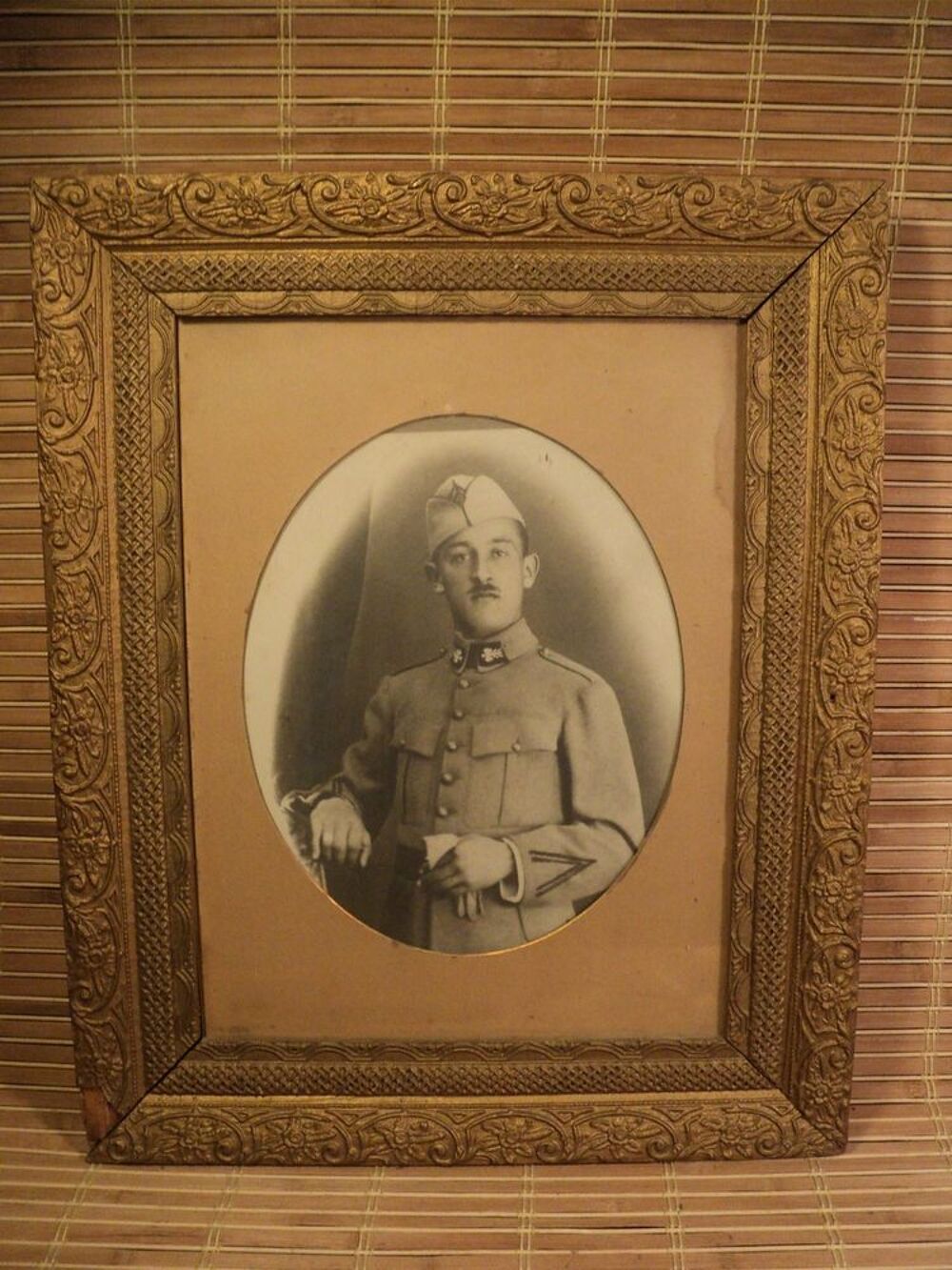 Cadre Photographie Portrait Militaire Etat Major Paris 1922 