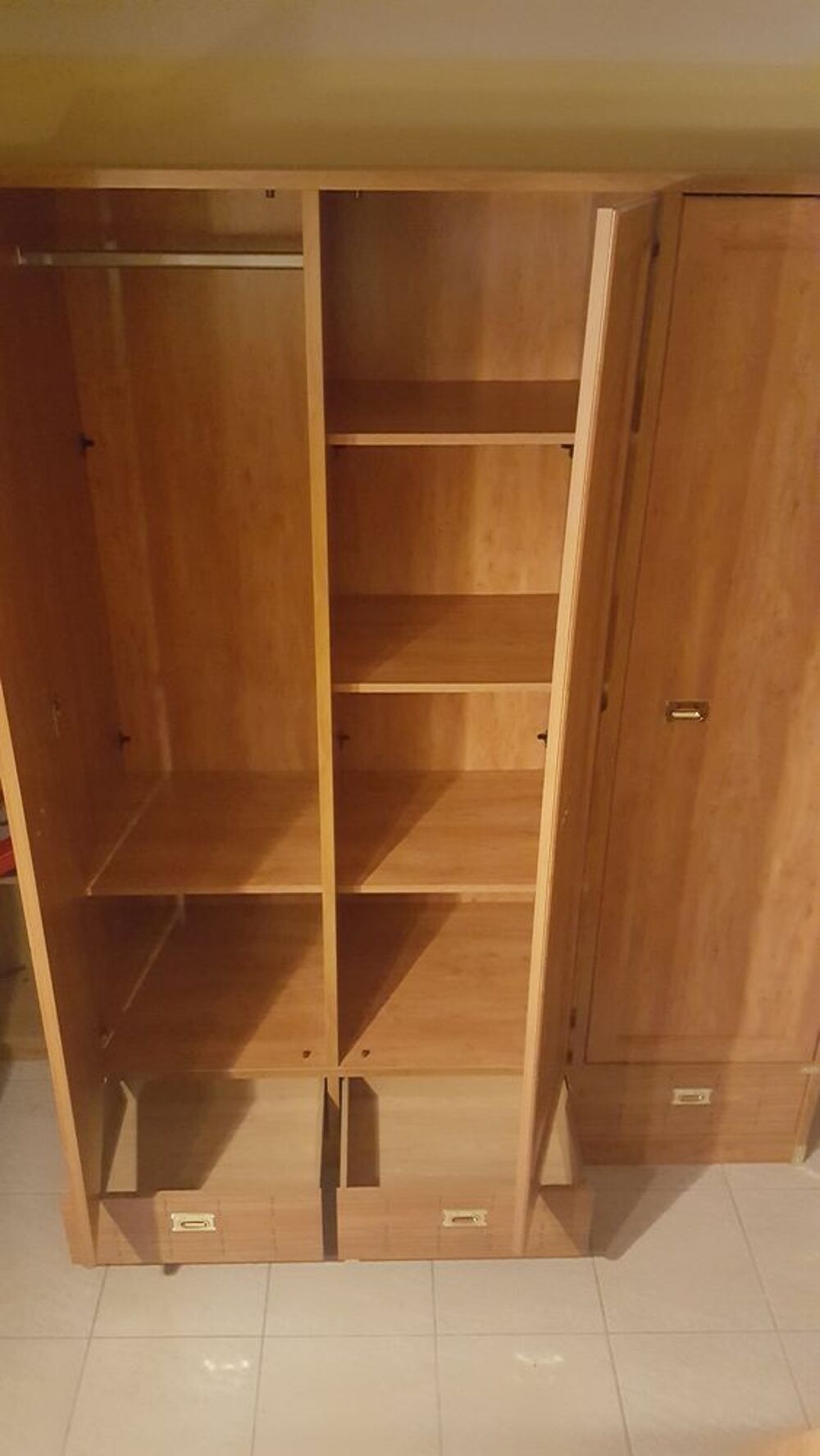 chambre enfant gautier calypso lit mezzanine +armoire Meubles