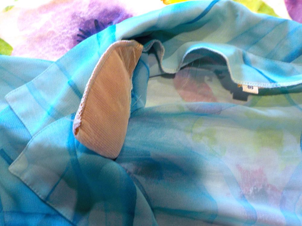 SURCHEMISE/CHEMISIER DOMINANTE BLEU ET TURQUOISE T48 Vêtements