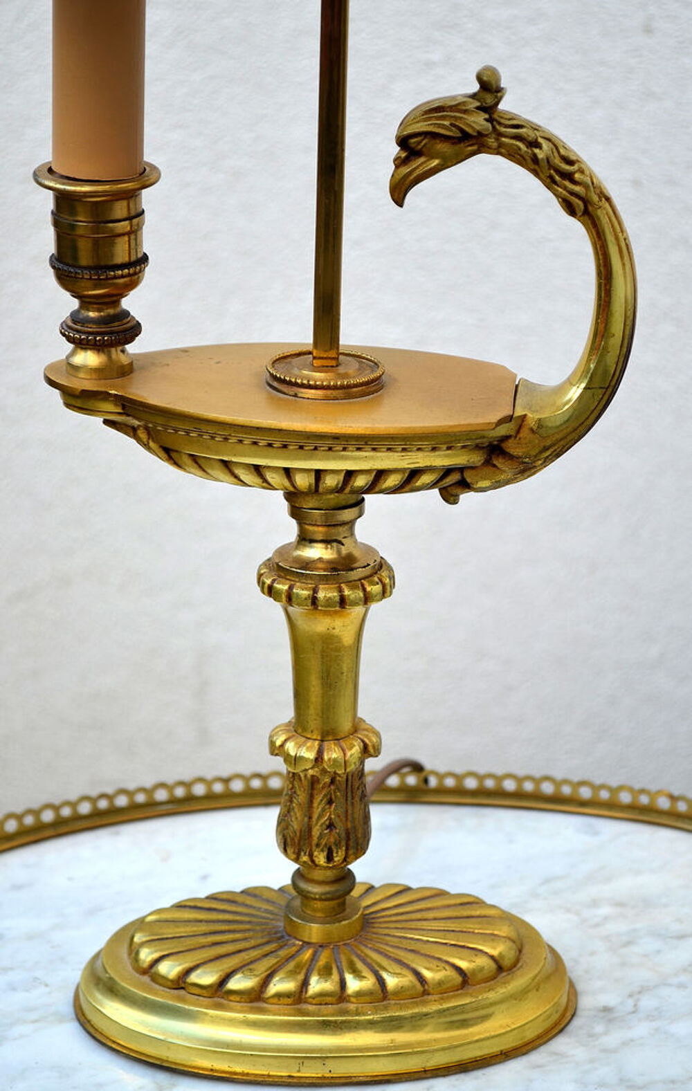 Lampe bouillotte Empire Directoire Lucien Gau Décoration